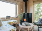 table and log burner